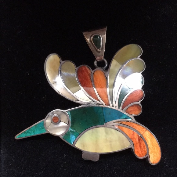 Jewelry - Sterling 950 Hummingbird Galapagos Pendant